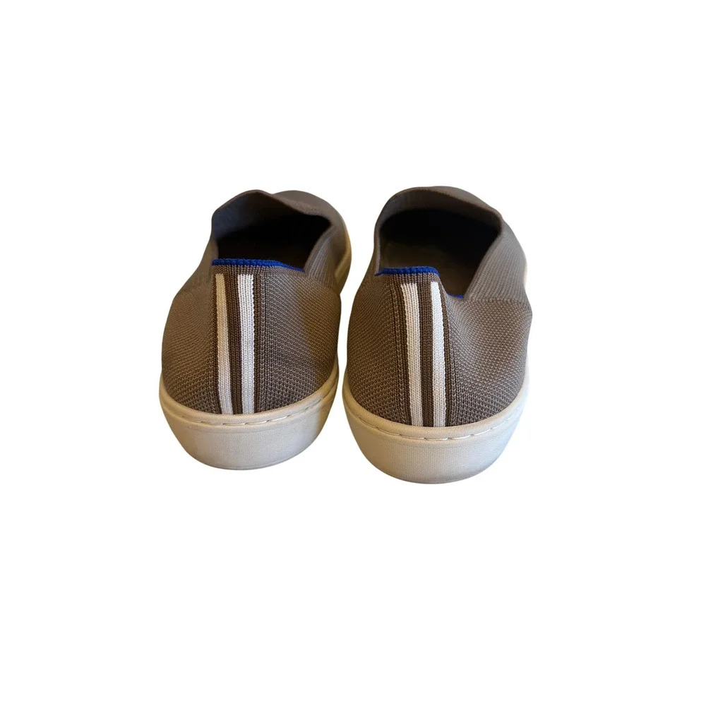 Rothys Sneaker Taupe Slip On Knit Walking Shoe Women 10.5 Sustainable Flat - Picture 3 of 9